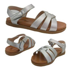 Girls Shoes Bellissimo Pixie Silver Strap Sandal